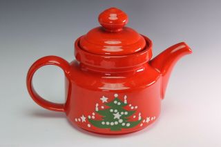 Waechtersbach Christmas Tree Red Tea Pot Coffee Pot Teapot With Lid