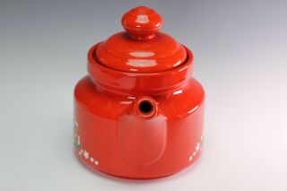 Waechtersbach Christmas Tree Red Tea Pot Coffee Pot Teapot with Lid 2