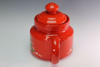 Waechtersbach Christmas Tree Red Tea Pot Coffee Pot Teapot with Lid 4