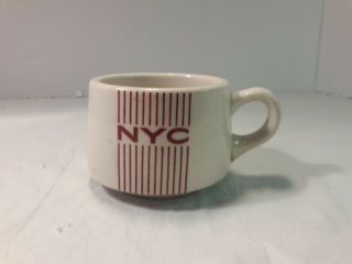 Vintage Shenango China Brown Stripes Nyc Coffee Mug Cup Restaurant Ware
