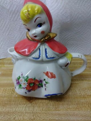 Vintage Hull Pottery Little Red Riding Hood Teapot Usa