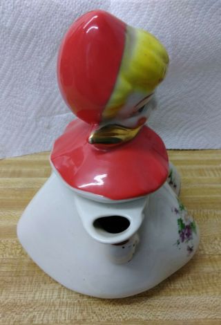 Vintage Hull Pottery Little Red Riding Hood Teapot USA 4