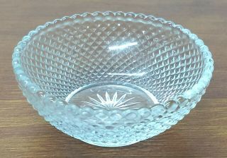 Heisey Diamond Point Elegant Glass Round Individual Ashtray Nut Cup Open Salt