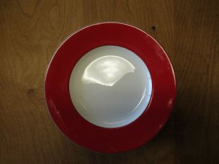 Lenox Kate Spade Rutherford Circle Red Accent Luncheon Plate 9 1/2 " 3 Available