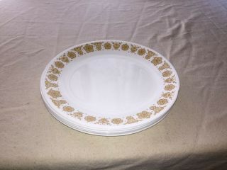 8 Vintage Corelle Butterfly Gold Harvest 10 1/4 Dinner Plates For All 8