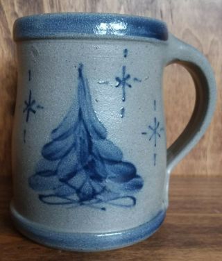 Rowe Pottery Christmas Mug.  1999.
