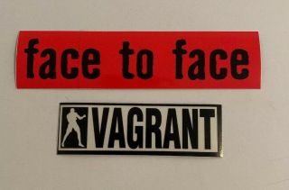Face To Face How To Ruin Everything Promo Rare Sticker Emo Punk Vagrant Records