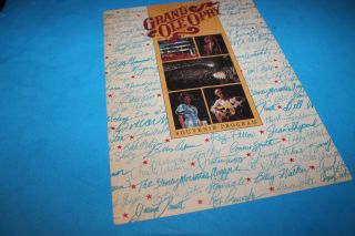 Program: Grand Ole Opry Roy Acuff Porter Wagoner Hank Snow 1989