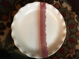 Large Pfaltzgraff Creamy White 12 1/2 " Fluted Or Ruffled Edge Pie Plate