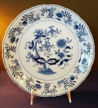 Vienna Woods - Blue Onion Fine China 12 " Round Serving Platter Seymour Mann Japan