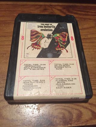 Iron Butterfly/ The Best Of - Evolution 8 Track Tape