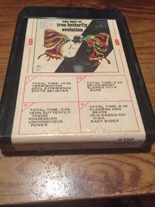 Iron Butterfly/ The Best Of - Evolution 8 Track Tape 2