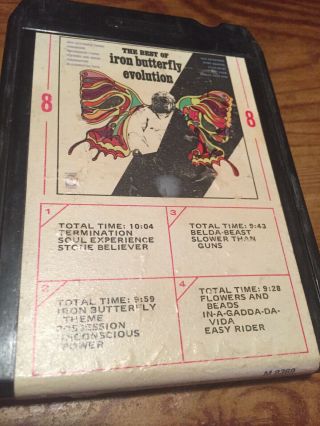 Iron Butterfly/ The Best Of - Evolution 8 Track Tape 5