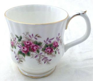 Mug/montrose 4 1/2 " Lavender Rose Royal Albert England Bone China Floral Pink