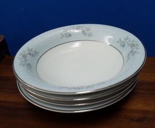 Noritake China Blueridge 5858 Set Of 4 Soup Bowls 7 - 1/2 "