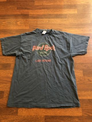 Vintage Hard Rock Cafe Shirt Xl Mens Las Vegas Tshirt 90s Was Distressed