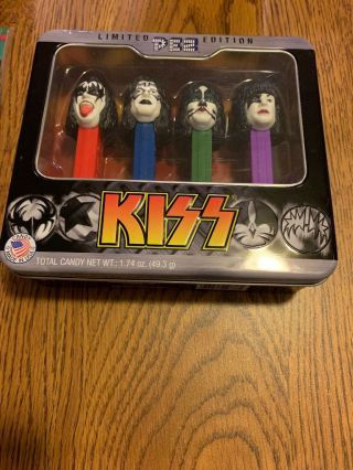 Kiss 2013 Limited Edition Pez Candy Dispensers 4pc Set - - Collectible Tin
