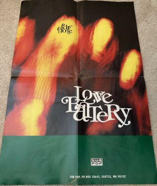Love Battery Far Gone Promo Poster Sub Pop Mudhoney Nirvana Grunge