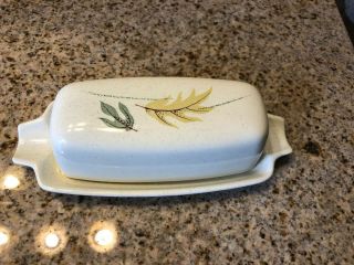Autumn Leaves By Franciscan Butter Dish Covered Vintage 1/4 Pound