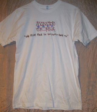 Monsters Of Folk Authentic 2009 Concert Tour Shirt Med M Ward Oberst Mogis