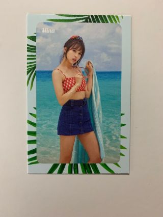 Twice Mina Official Photocard 2nd Special Album Summer Nights 미나 Photo Card Only