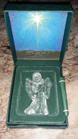 Waterford Crystal Marquis Angel With Mandolin Christmas Ornament
