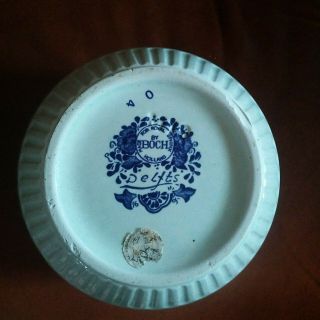 Delft Made by Boch for Royal Sphinx Blue/White Planter 4