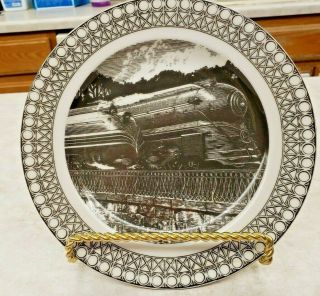 222 Fifth Slice Of Life Train Race 8 " Salad Plate By Kent Bartib