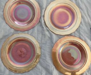 1 - Carnival Glass,  Vintage Normandy Marigold Iridescent Small Plate