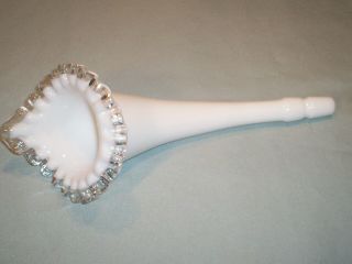 White Silvercrest epergne horn 9 