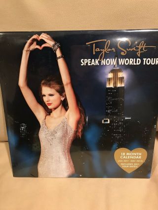 Taylor Swift Never Opened 2011 - 2012 Calendar With Tour Dates