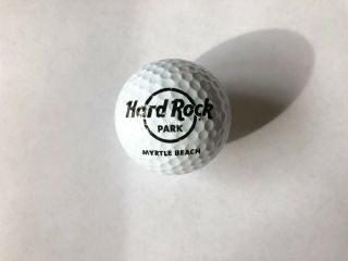 Hard Rock Park Myrtle Beach Vintage Golf Ball Collectible Rare