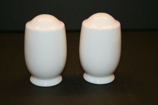 Mikasa Classic Flair White Salt And Pepper Shakers In