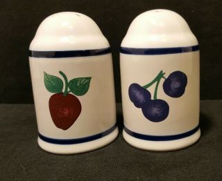 Princess House Orchard Medley Table Salt And Pepper Shakers Euc