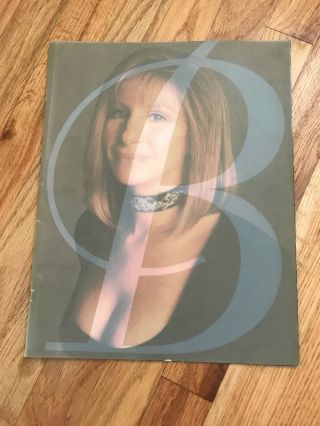 Barbra Streisand 1994 Concert Tour Program Book - Some Wear On Pages