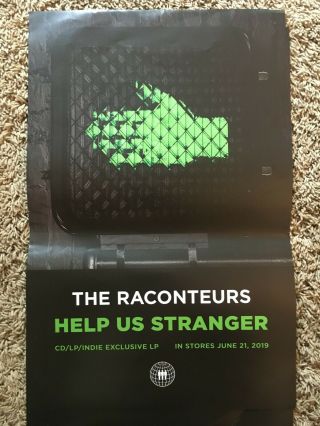 Raconteurs Help Us Stranger 11 X 17 Promo Poster White Stripes Jack White