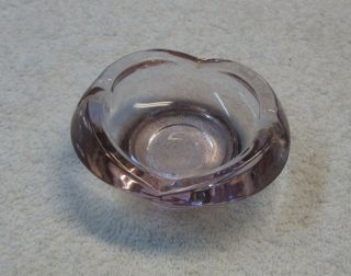 Viking Glass Thistle Oval Ashtray