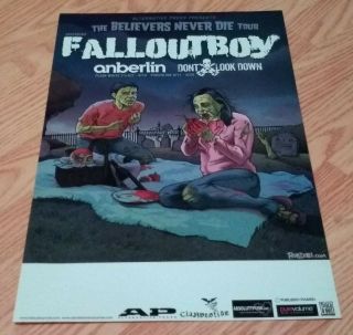 2004 Tour Poster Fallout Boy Anberlin Don 