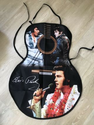 Vintage Elvis Presley Apron Euc Shape Of Guitar Shows No Wear
