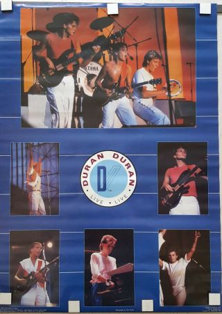 Duran Duran Live 1984 Poster Approx 20 " X28 "