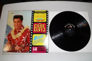 Elvis Presley - Blue Hawaii Soundtrack Lp - Rca Lsp - 2426 - Most Popular Lp