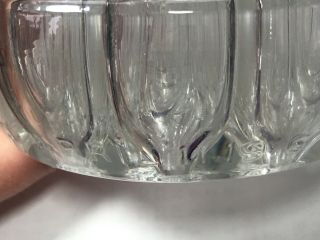Vintage Clear Glass Dome 16 Hole Flower Frog - Patented April 11,  1916 2