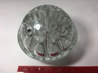 Vintage Clear Glass Dome 16 Hole Flower Frog - Patented April 11,  1916 4