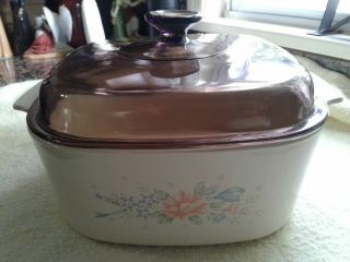 Vintage Corning Ware Symphony Casserole Dish With Lid A - 5 - B 5 Liter