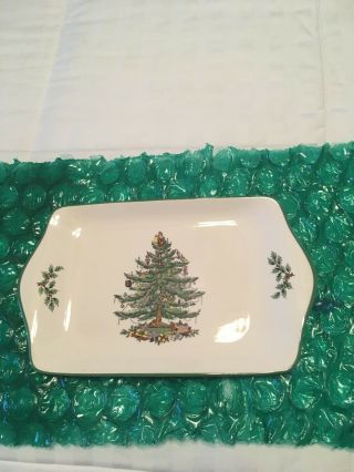 Spode Christmas Tree Serving Tray S3324 - A1 85 12 " L 7 " W