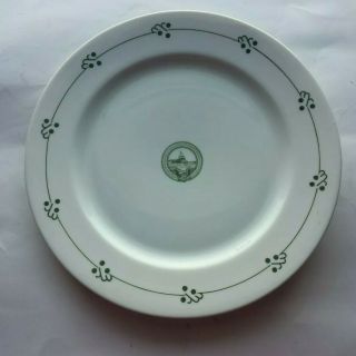 Vintage B.  C.  S.  8 3/4 " Dinner Plate O.  P.  Co.  Syracuse China Restaurant Ware Dc