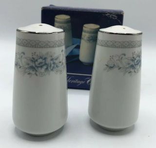 American Limoges China Salem Heritage Bridal Bouquet Salt & Pepper Shaker Set