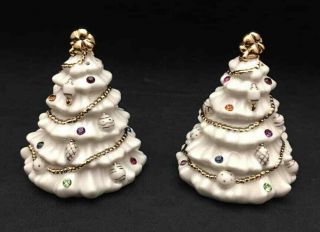 Lenox China Jewels Of Christmas Salt & Pepper Shaker Set - 12 Crystals