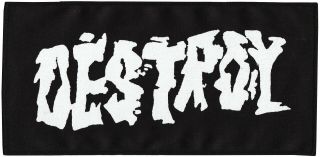 Seditionaries DESTROY Sew - on Patch Punk Rocker 1977 TARTAN Union Jack 2