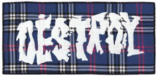 Seditionaries DESTROY Sew - on Patch Punk Rocker 1977 TARTAN Union Jack 4